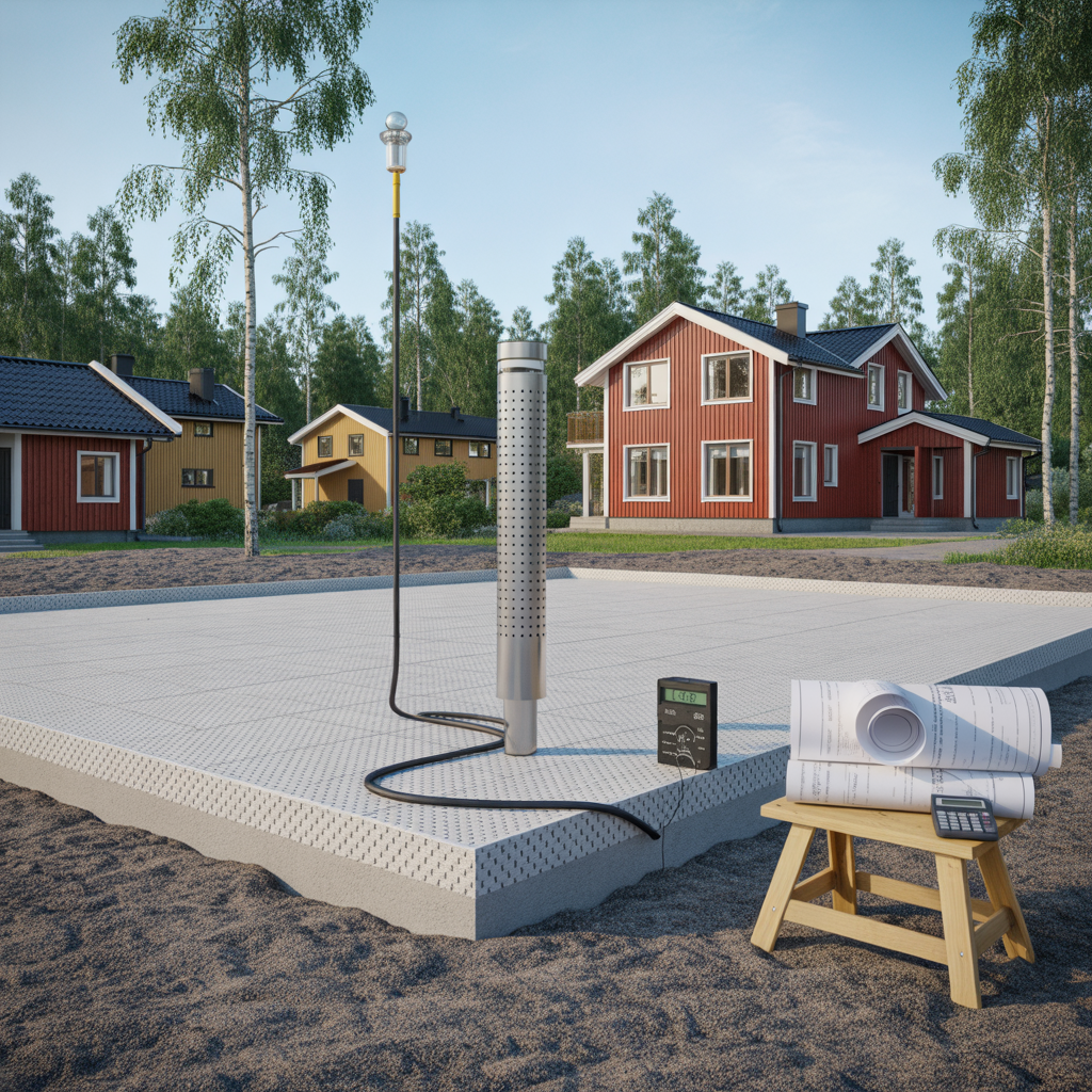 radon i mark vid nybyggnation matning atgarder kostnad