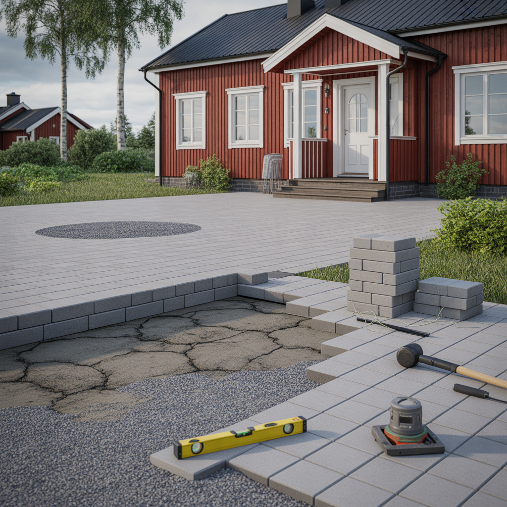 sattningar i marksten felsokning aterlaggning och kostnad
