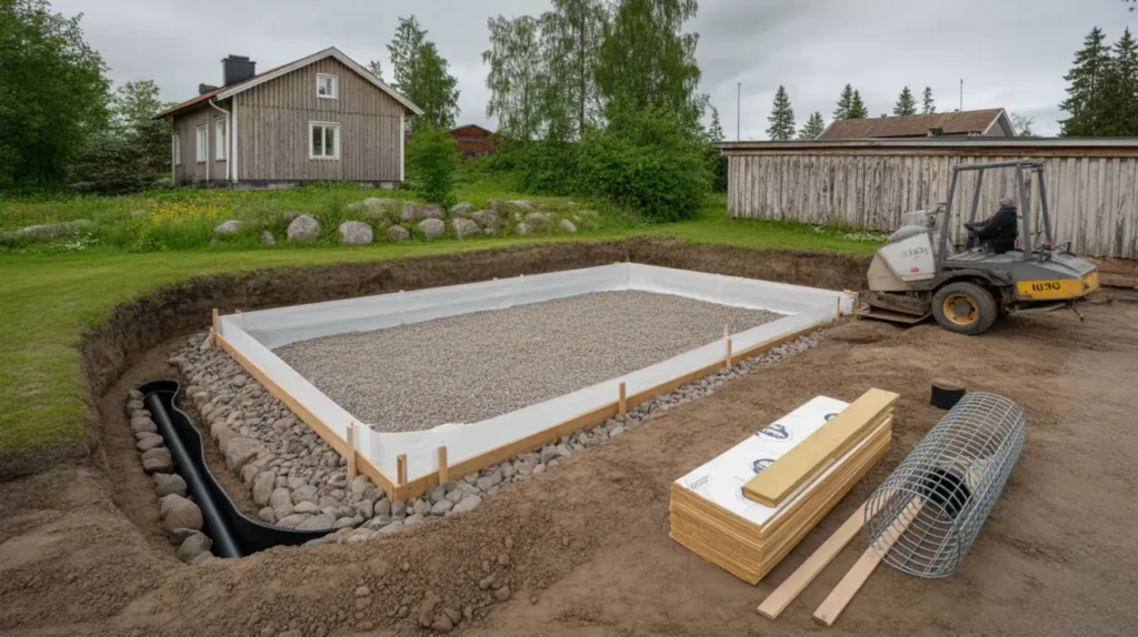 redo f r pool i sommar markarbete i juni f r en stabil poolgrund